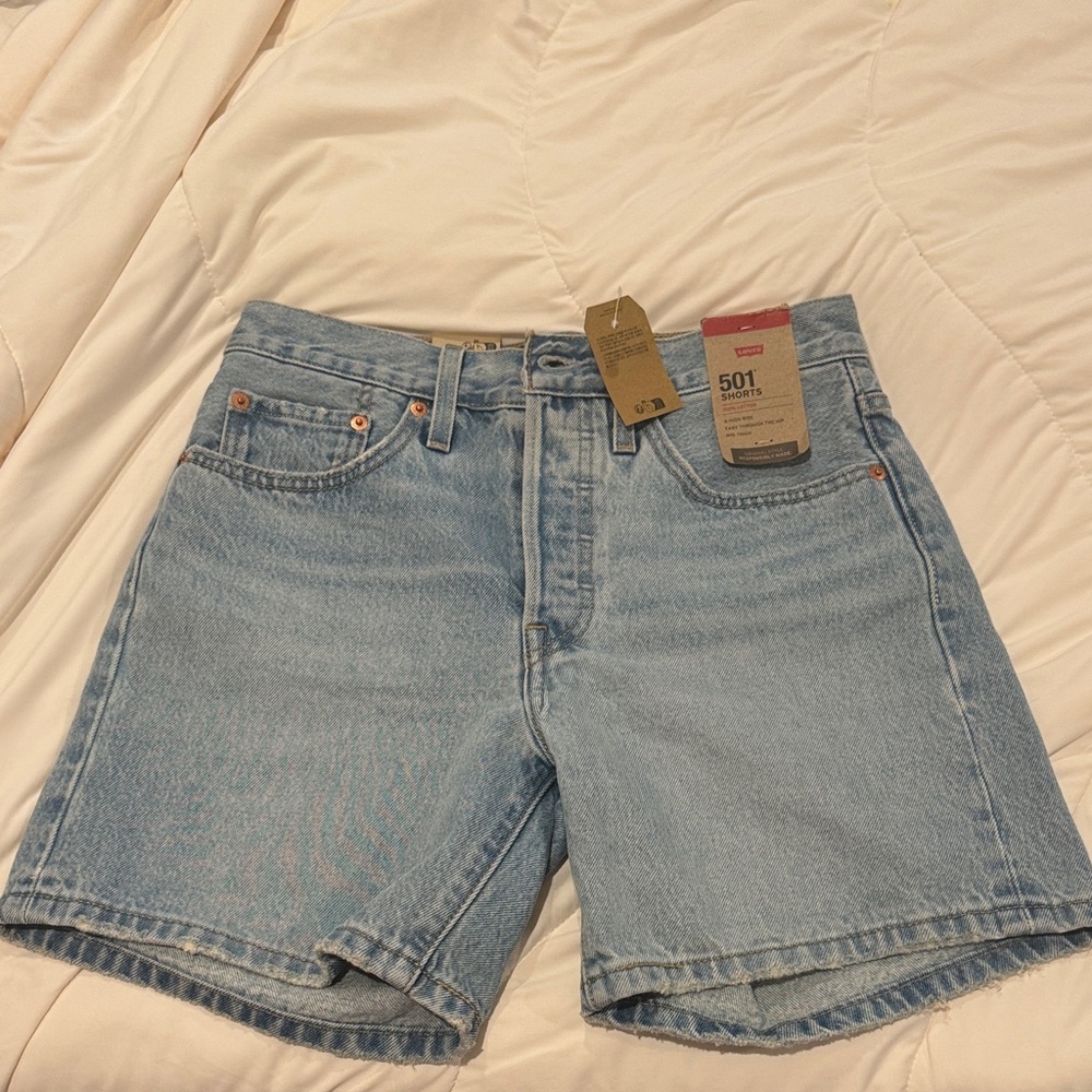 Levi's Light Blue Denim Shorts